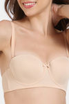 Zivame Beautiful Basics Padded Wired 3/4th Coverage Strapless Bra - Toasted Almond — thumbnail 11